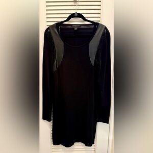 Victoria’s Secret Black, Faux Leather and Lace size L